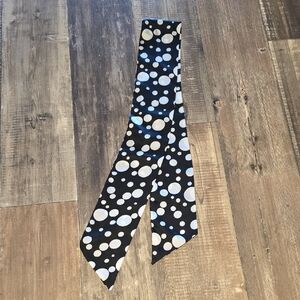 Black And White Polka Dot Scarf